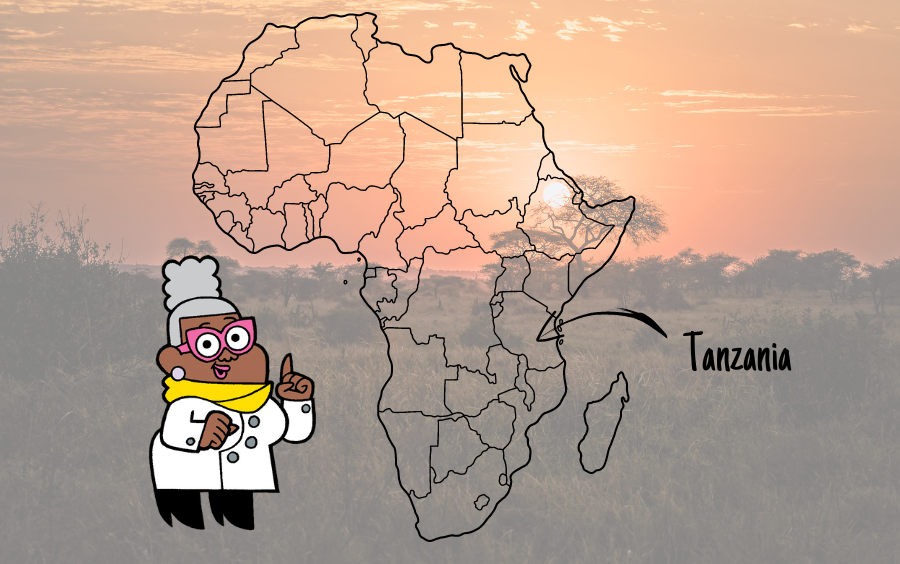 Tanzania op de kaart